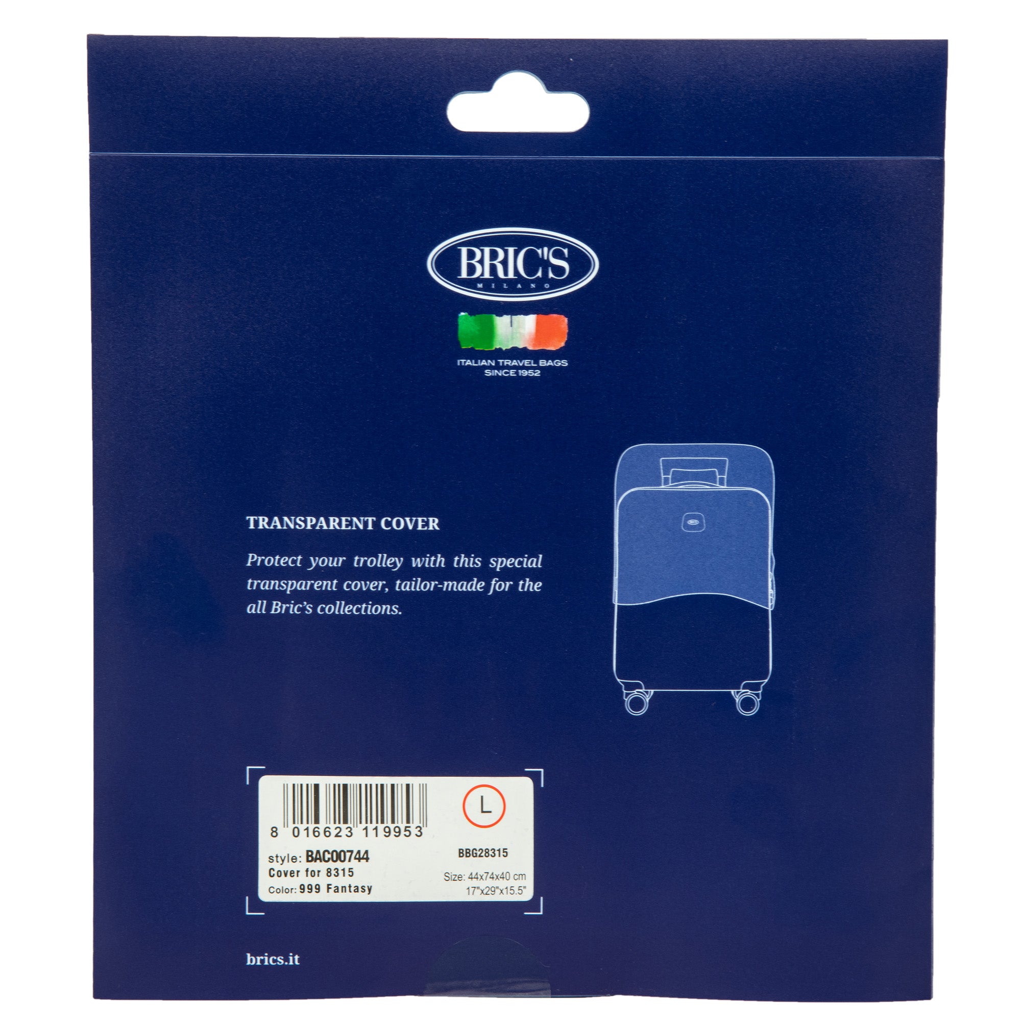 Bric's Transparent Cover BBG 28315 Trunk ( Clear , One Size ) Clear One Size U1