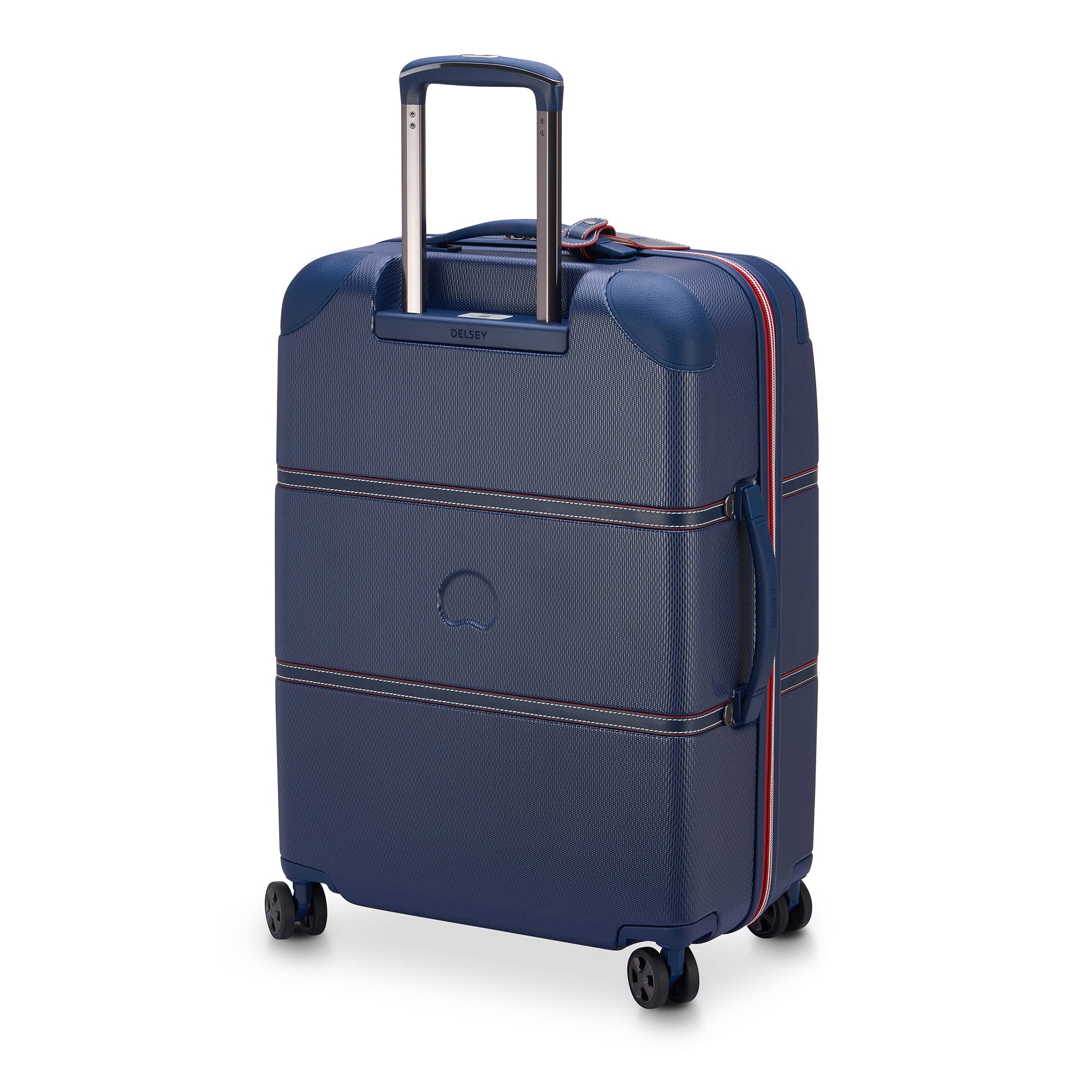 DELSEY Paris Chatelet Air 2.0 Hardside Luggage with Spinner Wheels ( Navy , Checked-Medium 24 Inch ) Navy Checked Medium 24 Inch U5