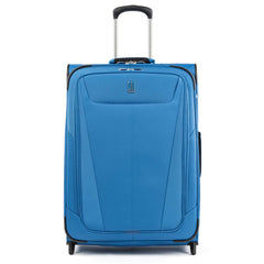 Travelpro Maxlite 5 Softside Expandable Upright 2 Wheel Luggage, Lightweight Suitcase, Men and Women ( Azure Blue , Checked-Medium 26-Inch ) Azure Blue Checked Medium 26 Inch U5