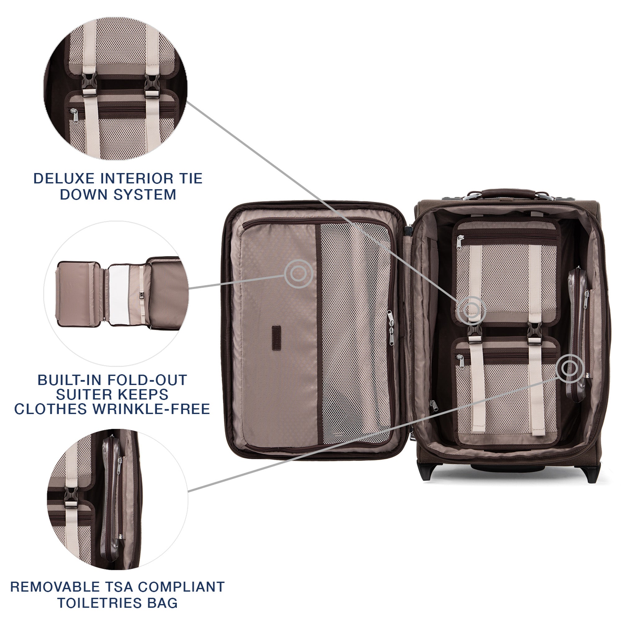 Travelpro Platinum Elite Softside Expandable Luggage, 2 Wheel Upright Suitcase, USB Port, Men and Women ( Rich Espresso , Carry-On 22-Inch ) Rich Espresso Carry On 22 Inch U6
