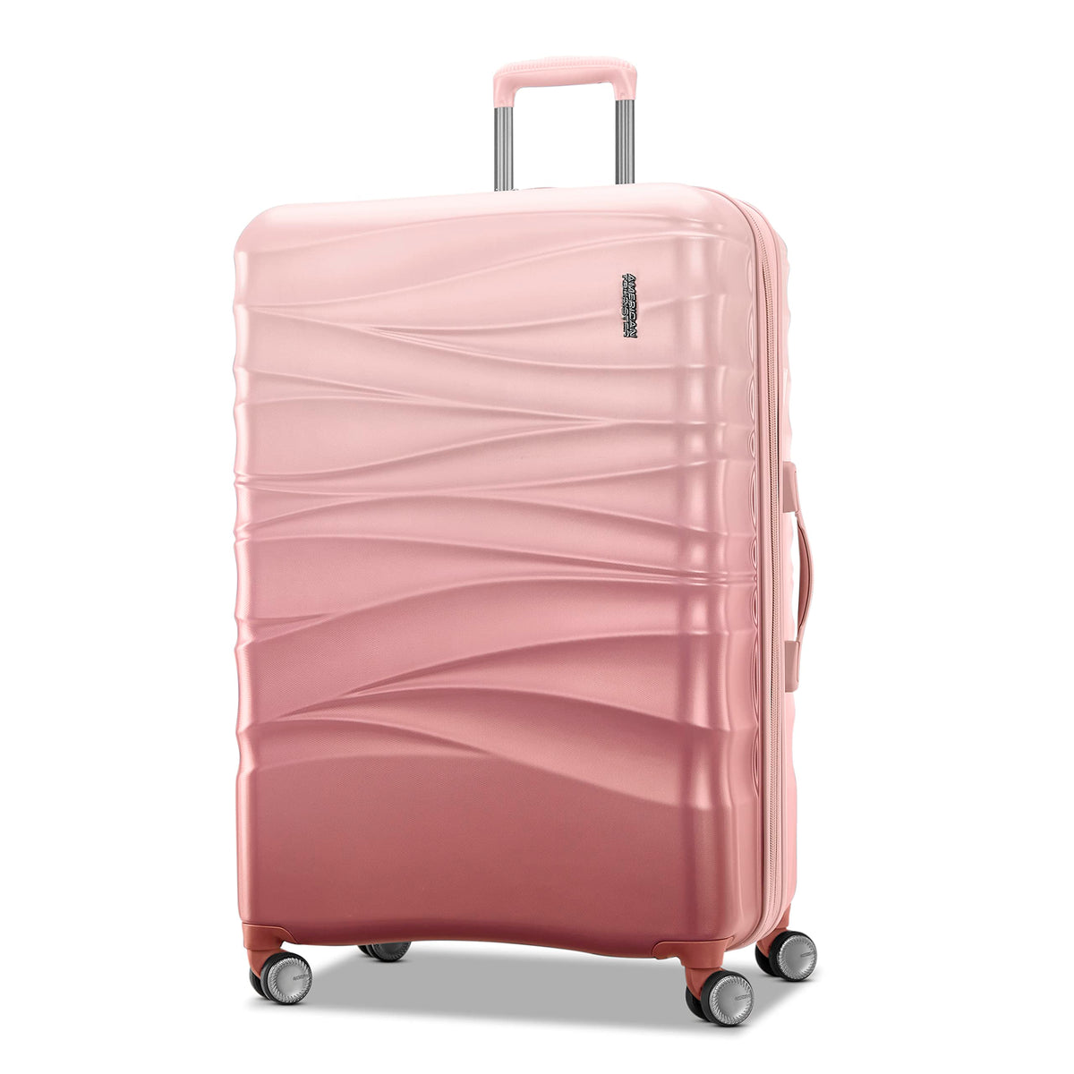 American Tourister Cascade Hardside Lightweight Spinner Luggage ( Pink Blush , 28-inch Spinner ) Pink Blush 28 Inch Spinner U6
