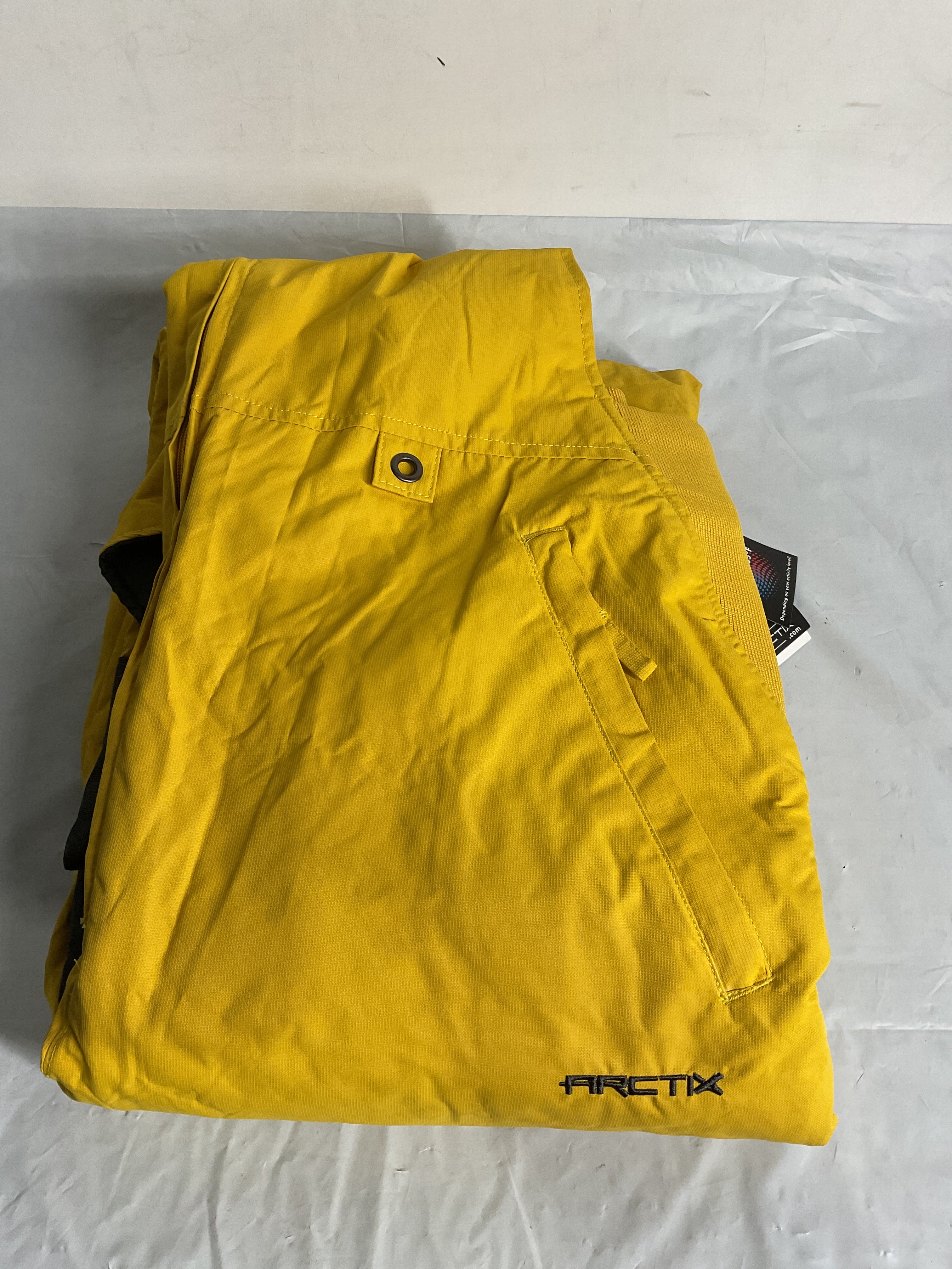Arctix Men's Essential Insulated Bib Overalls, Bamboo Yellow, Large/32" Inseam Yellow Large/32" Inseam U1