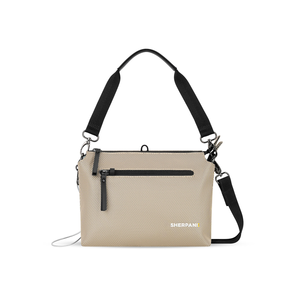 Sherpani Mei, Anti Theft Crossbody Purse, Lightweight Cross Body Bag, Fashion Trio Bag for Women with Metal Hardware ( Straw , One Size ) Straw One Size U1