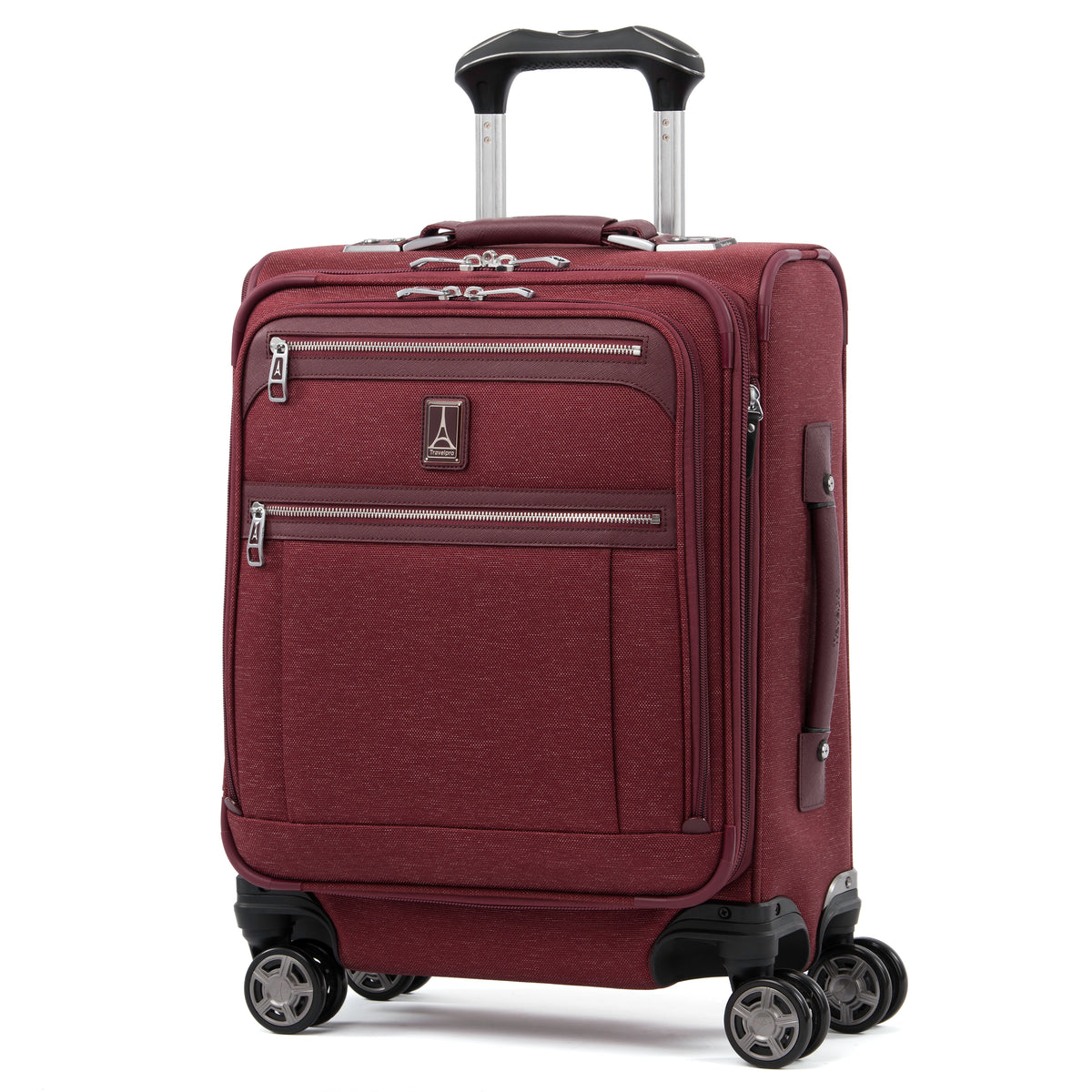 Travelpro Platinum Elite Softside Expandable Luggage, 8 Wheel Spinner Suitcase, USB Port, Suiter, Men and Women U1