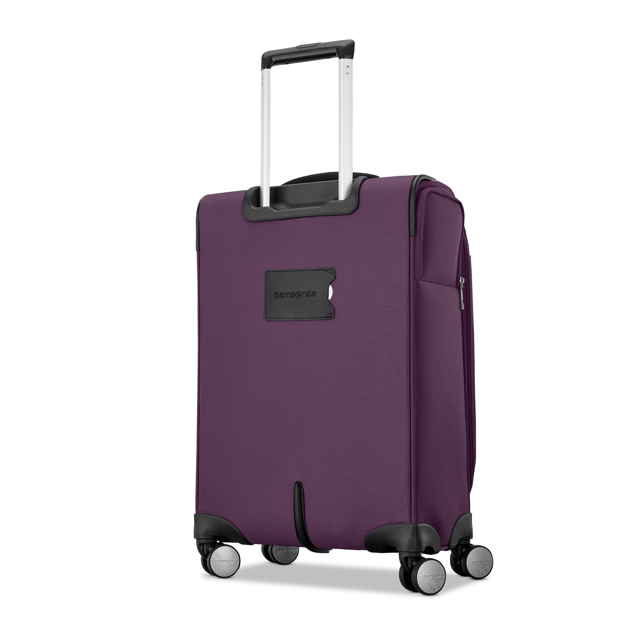 Samsonite Element Carry-On Soft-Sided Expandable 21-Inch Suitcase: Airline Approved for Most Major Airlines, Durable, 360 Spinner Wheels, Adjustable Handle, 2 Front & Side Pocket ( Purple , 21-Inch Carry-On ) Purple 21 Inch Carry On U5
