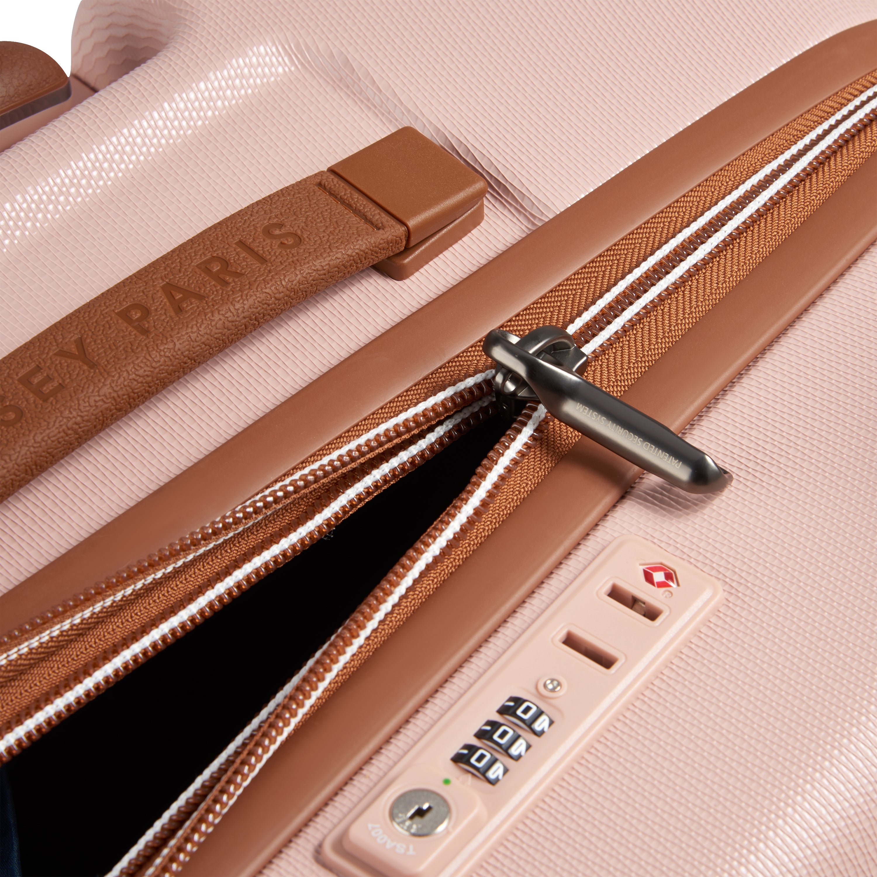 DELSEY Paris Chatelet Air 2.0 Hardside Luggage with Spinner Wheels ( Blush , Checked-Large 28 Inch ) Blush Checked Large 28 Inch U2