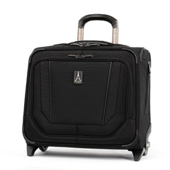 Travelpro Crew Versapack Carry-on 2 Wheel Upright Rolling Tote, 14-Inch Laptop or Tablet Pocket, Men and Women, Jet Black, 16.5-Inch U1