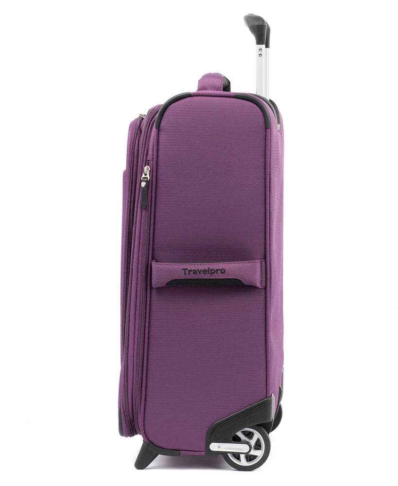 Travelpro Skypro Lightweight Airline Size Carry On Luggage Trolley Suitcase ( Orchid Purple , 22" Expandable Rollaboard ) Orchid Purple 22 Expandable Rollaboard U3