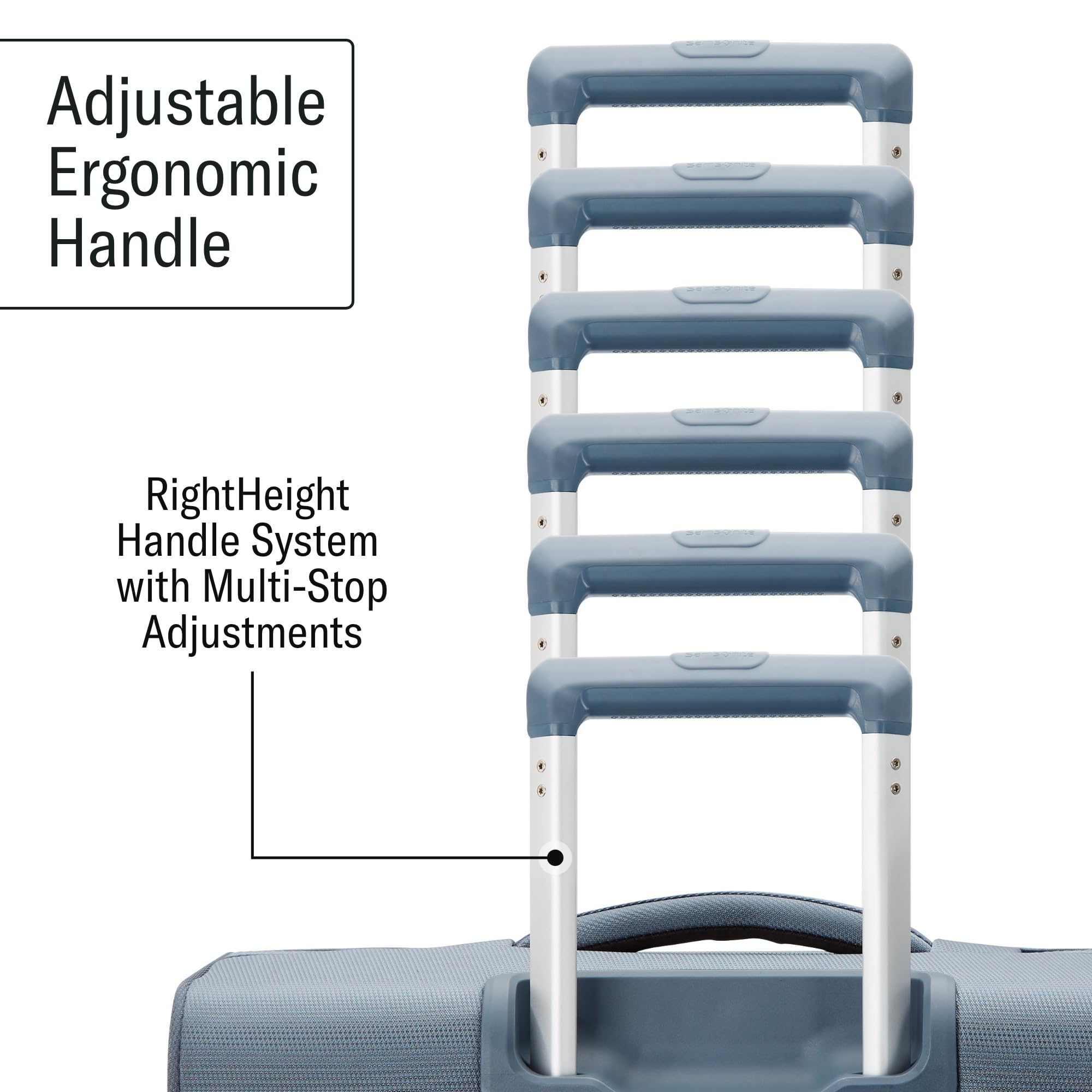 Samsonite UpLIFT Lightweight Softside Expandable Luggage ( Elemental Blue , Large Checked ) Elemental Blue Large Checked U5