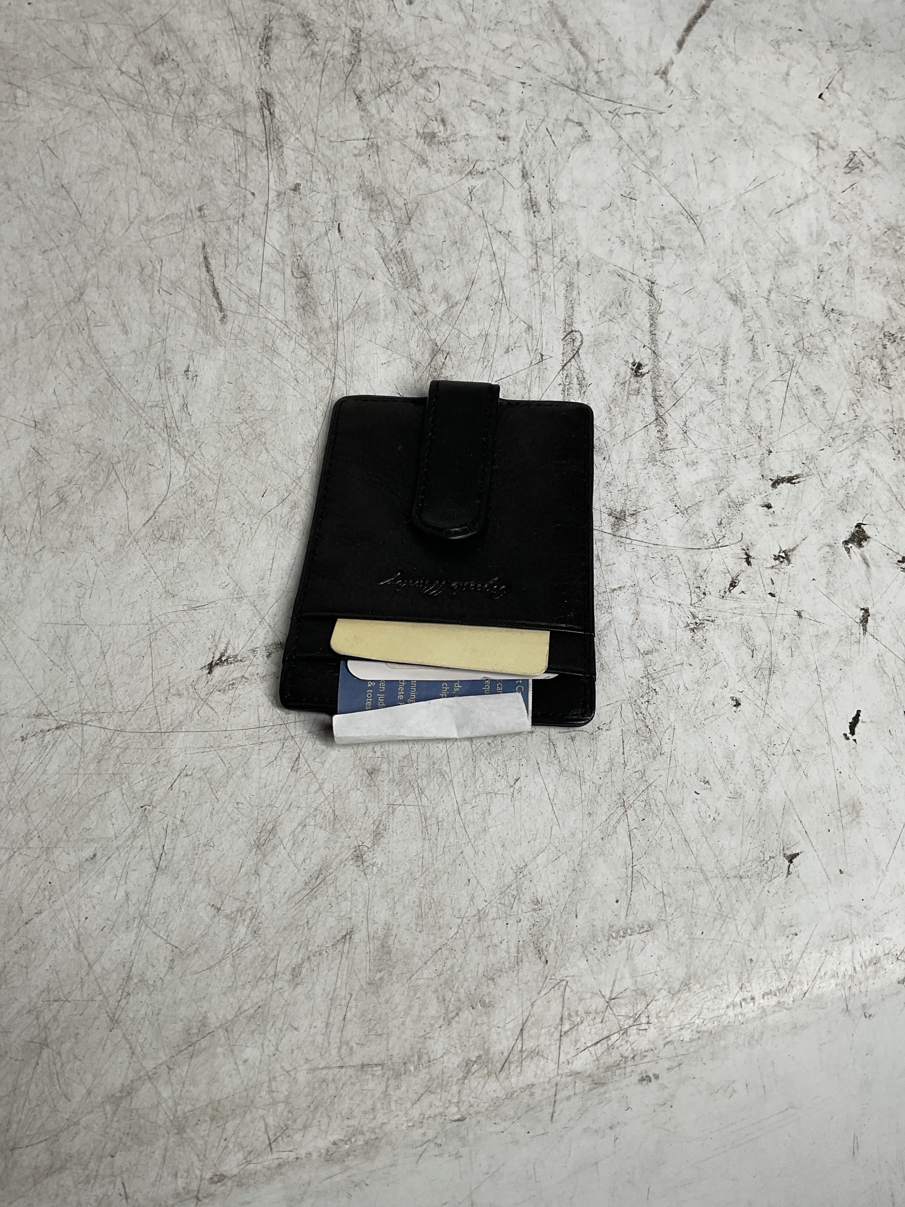 Cashmere Men's ID Front Pocket Clip Wallet Color: Black Black One Size U1