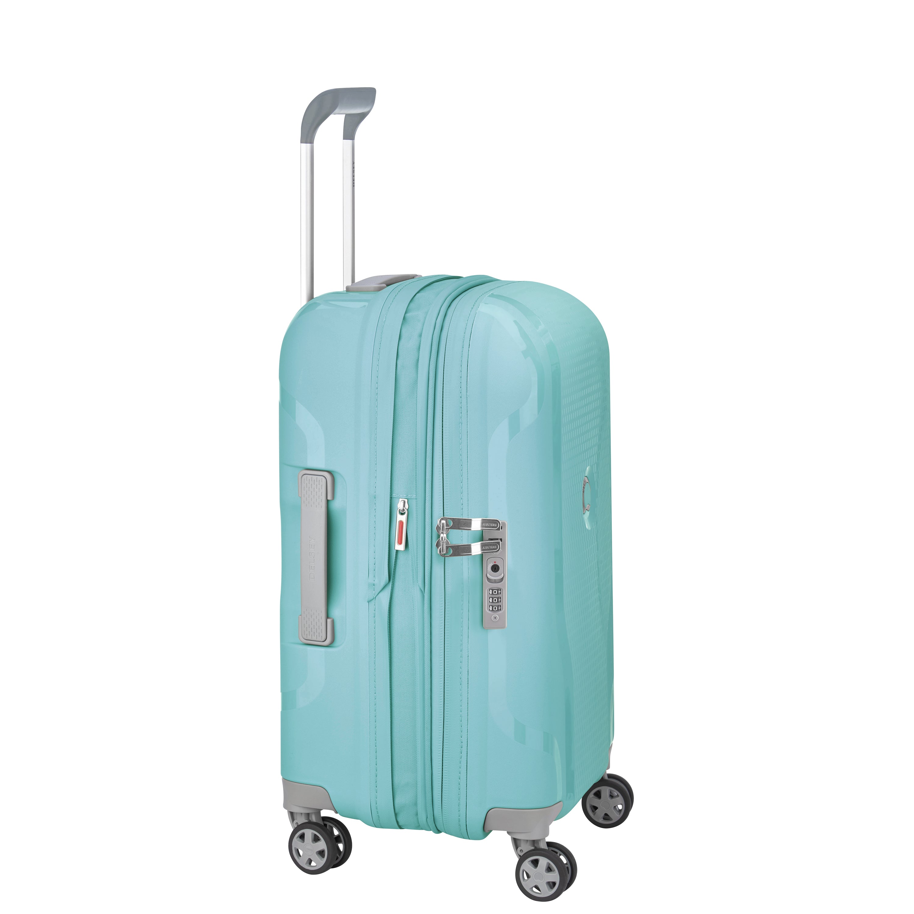 DELSEY Paris Clavel Hardside Expandable Luggage with Spinner Wheels ( Teal Blue , Carry-On 19 Inch ) Teal Blue Carry On 19 Inch U9