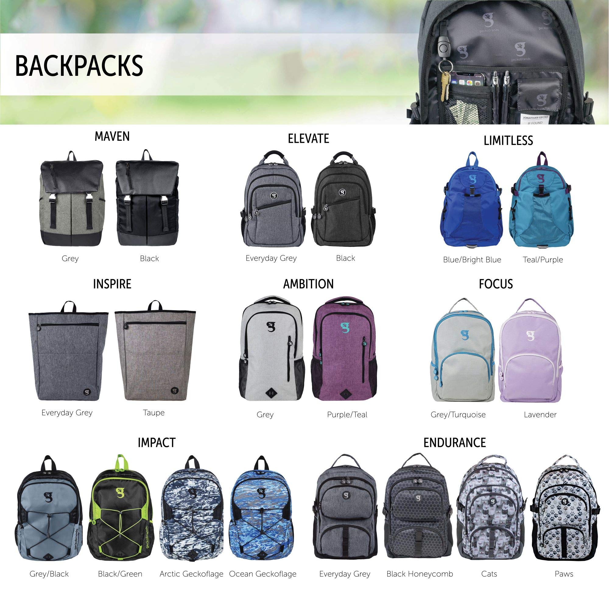 Geckobrands Endurance Backpack U1