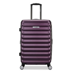 Samsonite Hard-Sided 24-Inch Lightweight Checked Medium Expandable Element Suitcase: Durable, 360 Spinner Wheels, Adjustable Telescopic Handle, TSA-Approved Lock ( Dusk Purple , 24-Inch Checked-Medium ) Dusk Purple 24 Inch Checked Medium U1