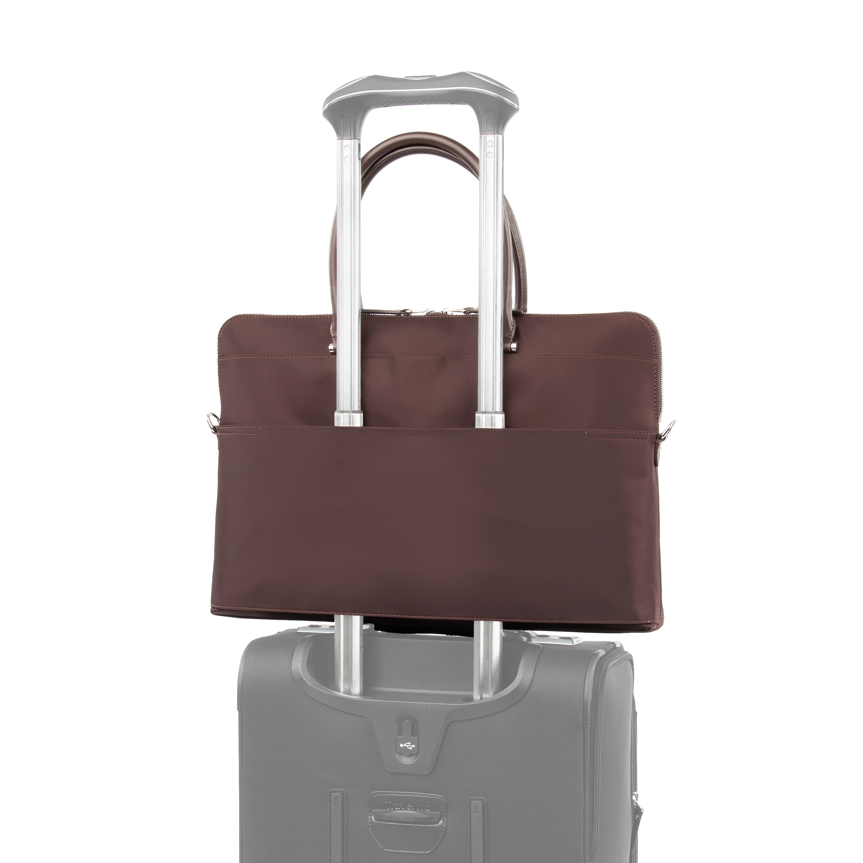 Travelpro Platinum Elite Women's Travel Briefcase, Fits up to 14 Inch Laptop, Work School Travel ( Rich Espresso , One Size ) Rich Espresso One Size U1