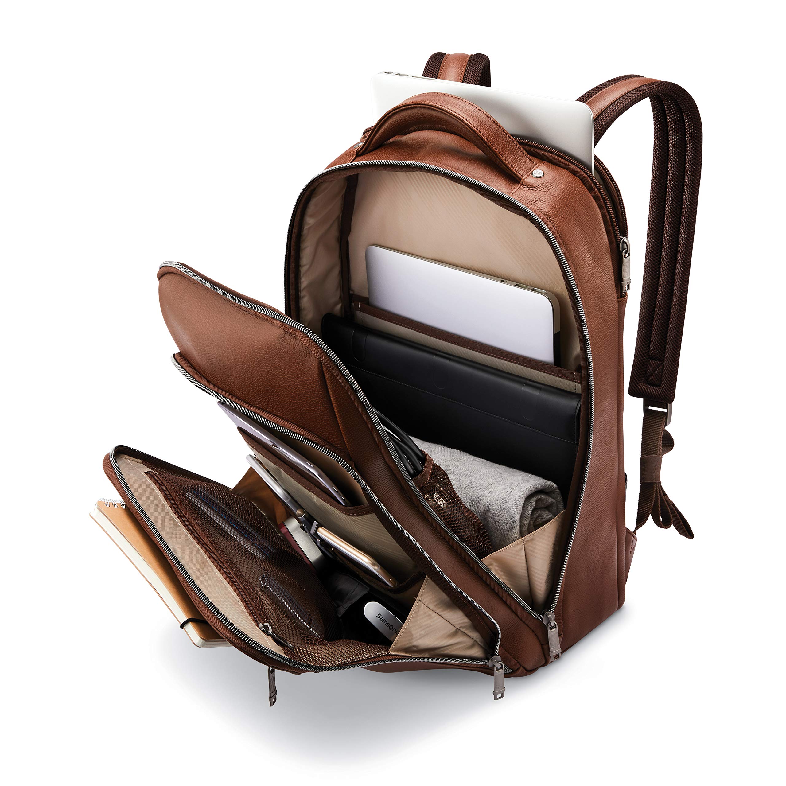 Samsonite Classic Leather Backpack ( Brown , One Size ) Brown One Size U1