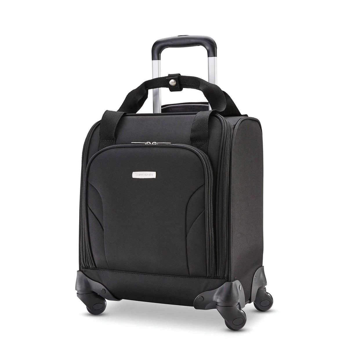 Samsonite Underseat Carry-On Spinner with USB Port ( Jet Black , One Size ) Jet Black One Size U2