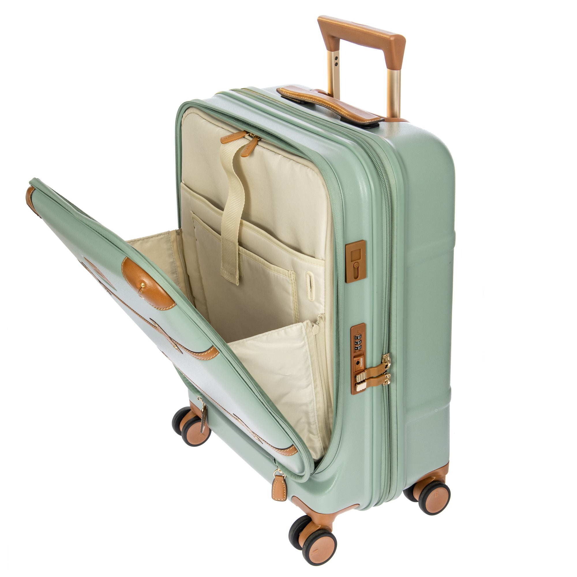 Bric's Bellagio 3.0 21" Carry-On Expandable Spinner w/Pocket ( Eucalyptus , 21-Inch w/ Pocket ) Eucalyptus 21 Inch W Pocket U1