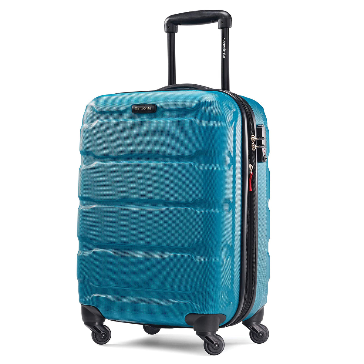 Samsonite Omni Carry-On 20-Inch PC Hardside Expandable Luggage with Spinner Wheels ( Caribbean Blue , Carry-On 20-Inch ) Caribbean Blue Carry On 20 Inch U33