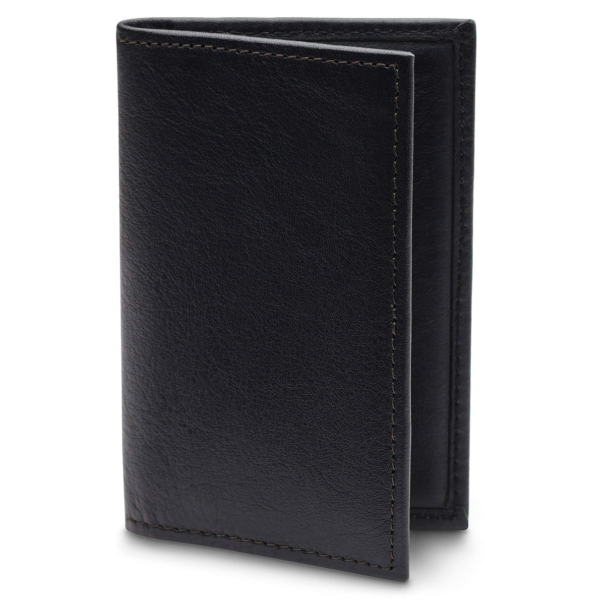 Bosca | Mens Calling Card Case Wallet in Nappa Vitello Italian Leather ( Black , One Size ) Black One Size U1