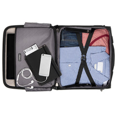 Travelpro Crew Versapack Carry-on 2 Wheel Upright Rolling Tote, 14-Inch Laptop or Tablet Pocket, Men and Women, Jet Black, 16.5-Inch U1