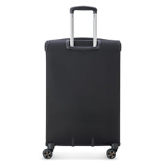 DELSEY Paris Helium DLX Softside Expandable Luggage with Spinner Wheels ( Black , Checked-Medium 25 Inch ) Black Checked Medium 25 Inch U2