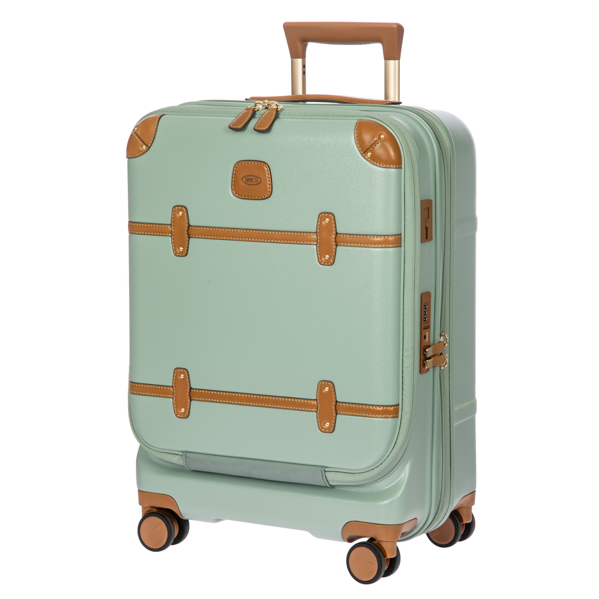 Bric's Bellagio 3.0 21" Carry-On Expandable Spinner w/Pocket ( Eucalyptus , 21-Inch w/ Pocket ) Eucalyptus 21 Inch W Pocket U1