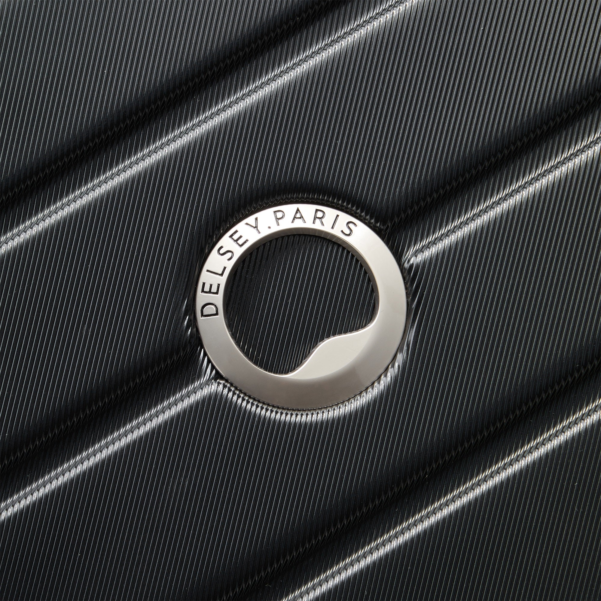 DELSEY Paris Jessica Hardside Expandable Luggage with Spinner Wheels ( Black , Checked-Medium 25-Inch ) Black Checked Medium 25 Inch U4