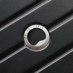 DELSEY Paris Jessica Hardside Expandable Luggage with Spinner Wheels ( Black , Checked-Medium 25-Inch ) Black Checked Medium 25 Inch U4