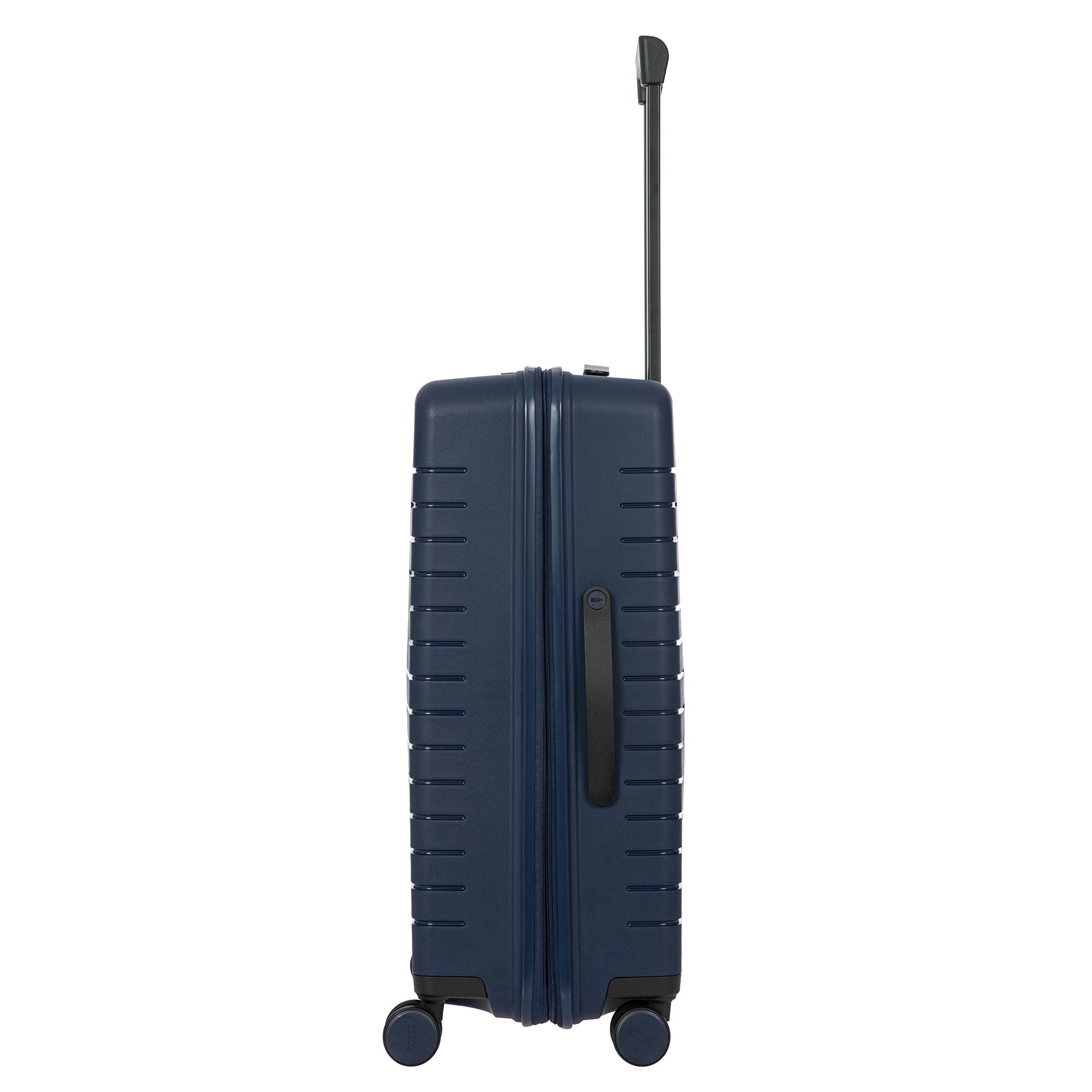 Brics B|Y Ulisse Expandable Spinner Suitcase, Lightweight Polypropylene Hard Shell Luggage with 360 Rubber-Coated Double Wheels, TSA-Approved Lock and Organized Interior - 28 Inch ( Ocean Blue , One Size ) Ocean Blue One Size U1