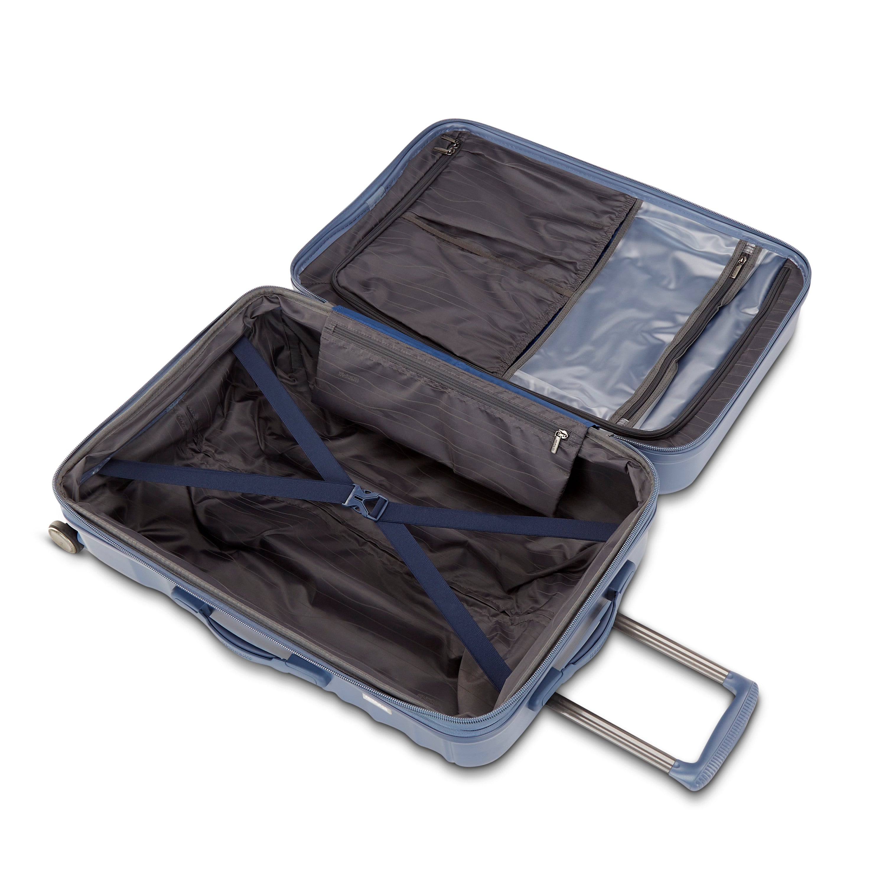 American Tourister Cascade Hardside Lightweight Spinner Luggage ( Slate Blue , 28-inch Spinner ) Slate Blue 28 Inch Spinner U2