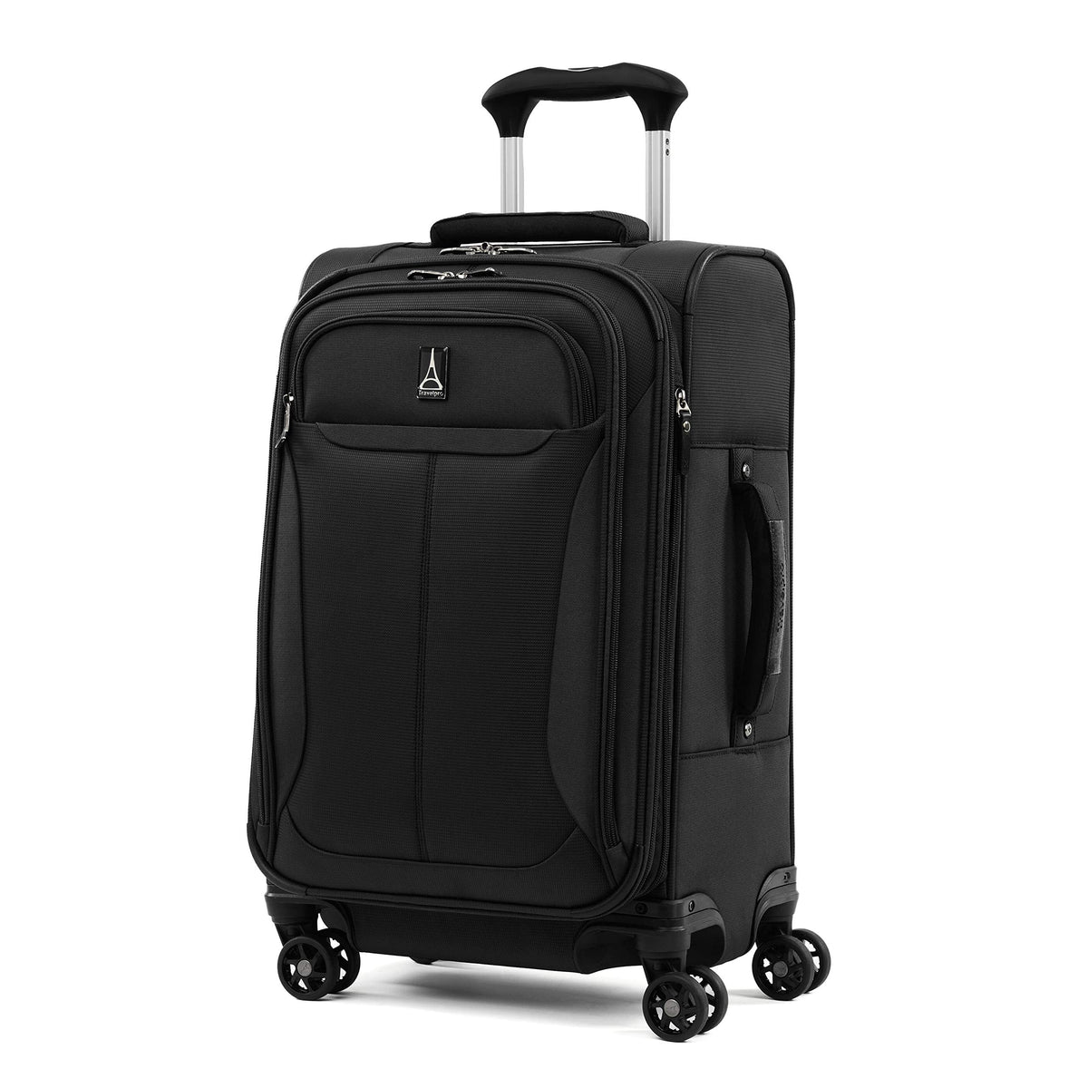 Travelpro Tourlite Softside Expandable Luggage with 4 Spinner Wheels, Lightweight Suitcase, Men and Women ( Black , Carry-On 21-Inch ) Black Carry On 21 Inch U72