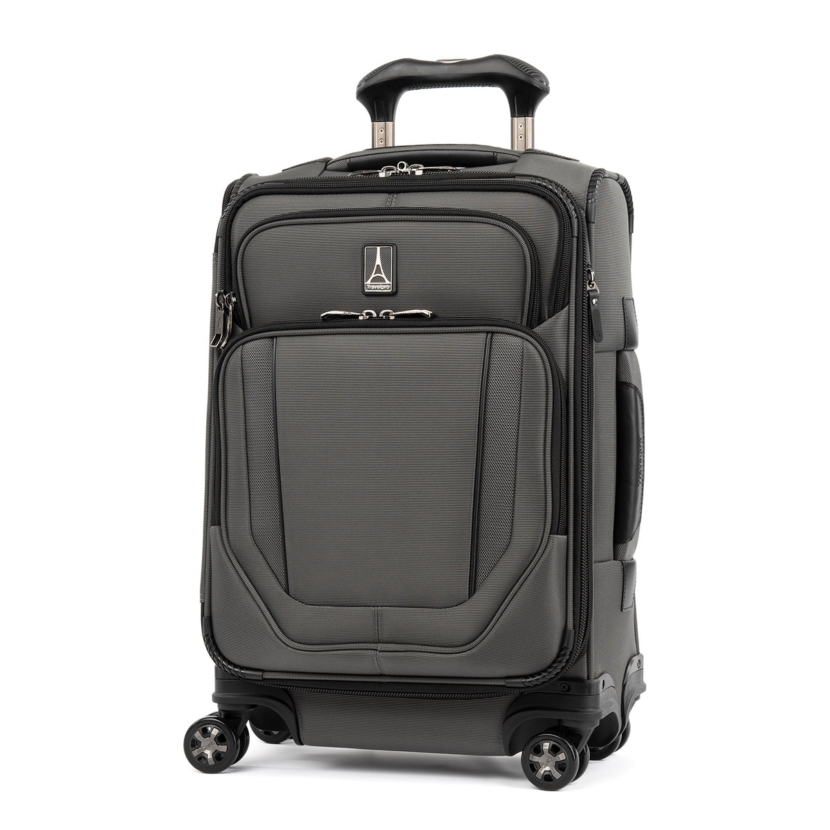 Travelpro Crew Versapack Softside Expandable Spinner Wheel Luggage Titanium Grey Carry On 20 Inch U1