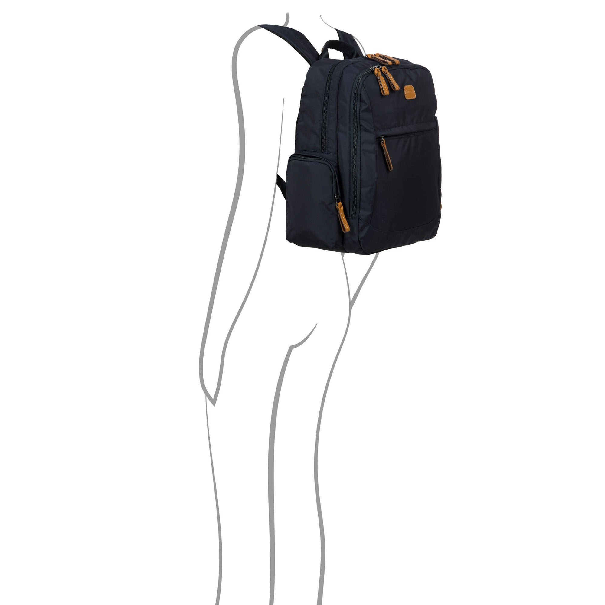 Bric's X-Travel Nomad Backpack - 16 Inch - Carry On Bag for Men and Women - Travel Accessory ( Navy , One Size ) Navy One Size U1