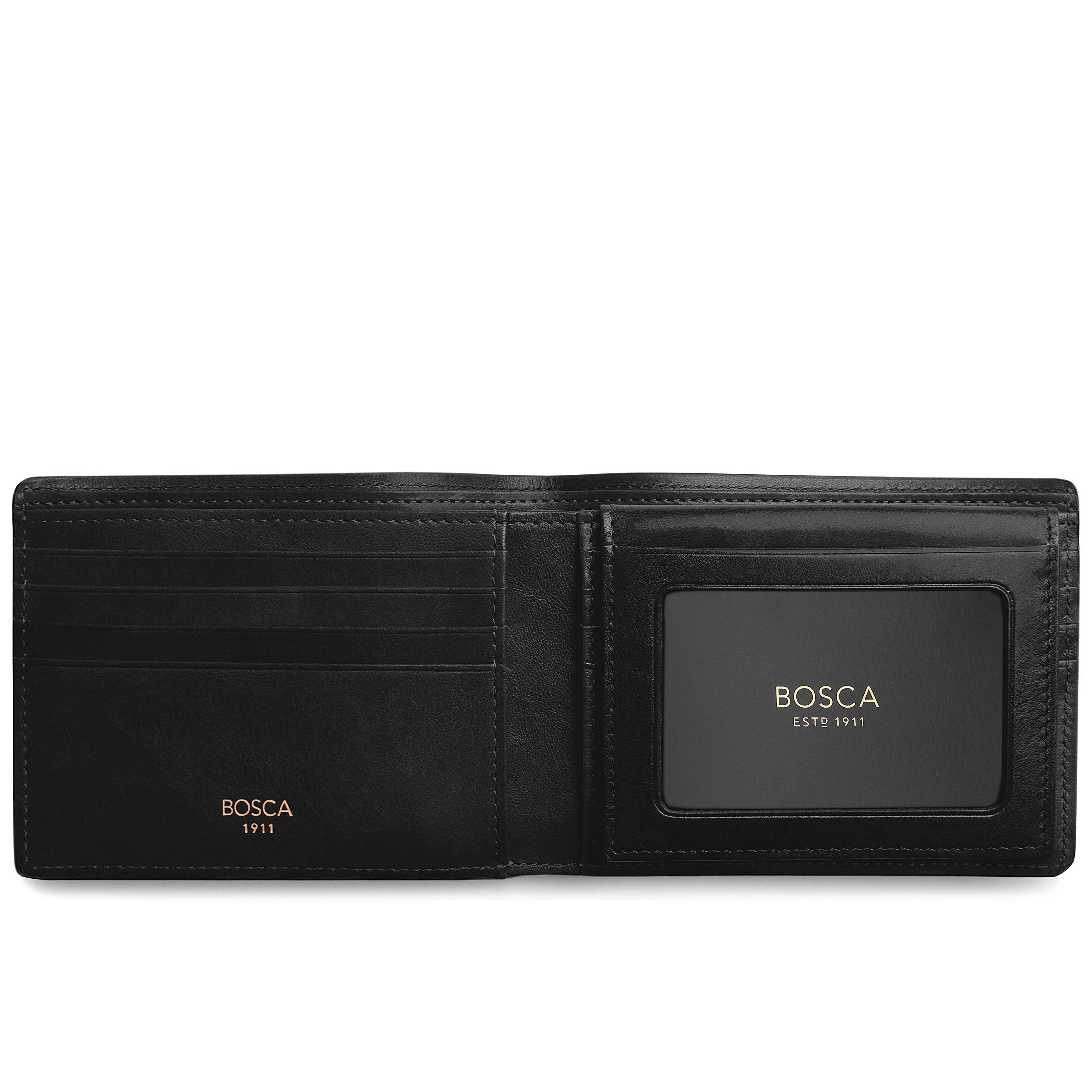 Bosca Men's Wallet, Dolce Leather Credit Wallet with I.D. Passcase ( Black , One Size ) Black One Size U4