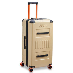 Jeep JH002B Hardside Expandable Luggage with Spinner Wheels ( Warm Sand , Checked-Large 29 Inch ) Warm Sand Checked Large 29 Inch U1