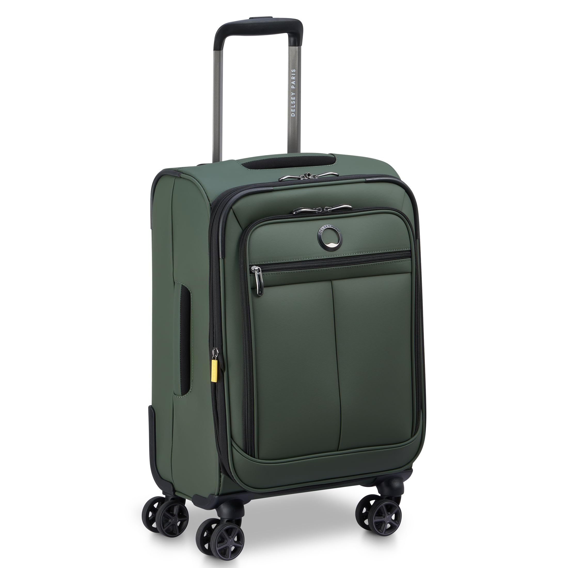 DELSEY Paris Sky Lite Softside Expandable Luggage with Spinner Wheels ( Green , Carry on 19 Inch ) Green Carry On 19 Inch U1