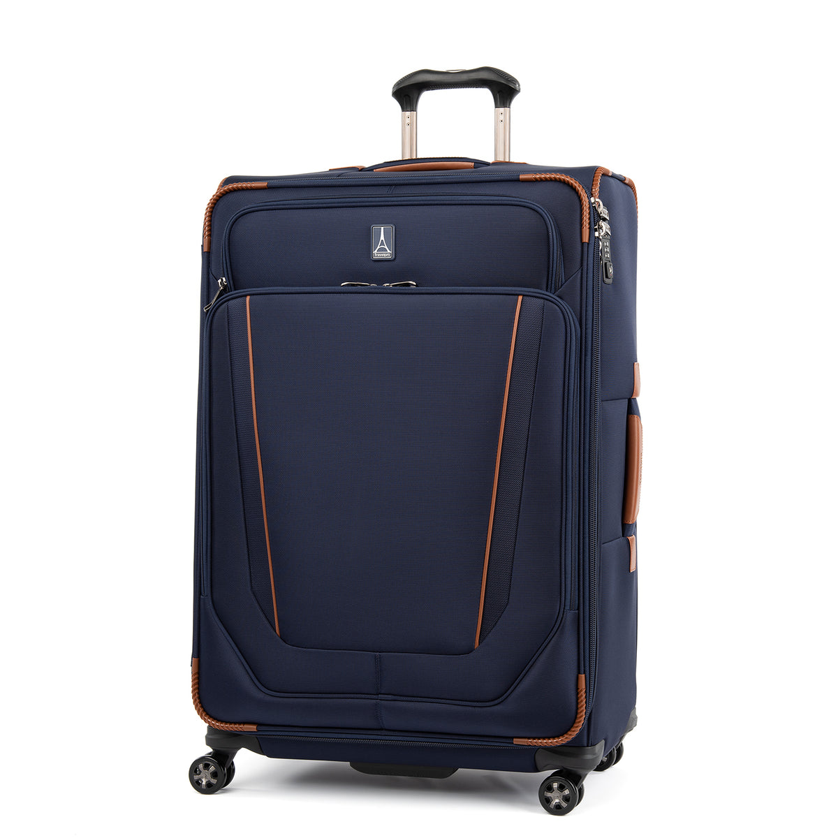 Travelpro Crew Versapack Softside Expandable Spinner Wheel Luggage ( Patriot Blue , Checked-Large 29-Inch ) Patriot Blue Checked Large 29 Inch U4