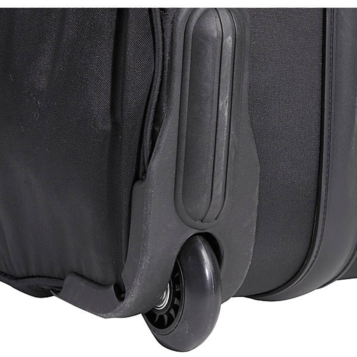A.SAKS Luggage Lightweight Rolling Trolley Duffel with Wheels ( Black , One Size ) Black One Size U9