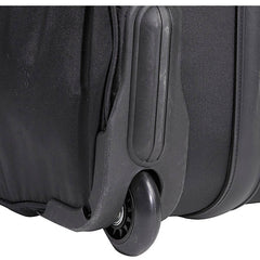 A.SAKS Luggage Lightweight Rolling Trolley Duffel with Wheels ( Black , One Size ) Black One Size U9