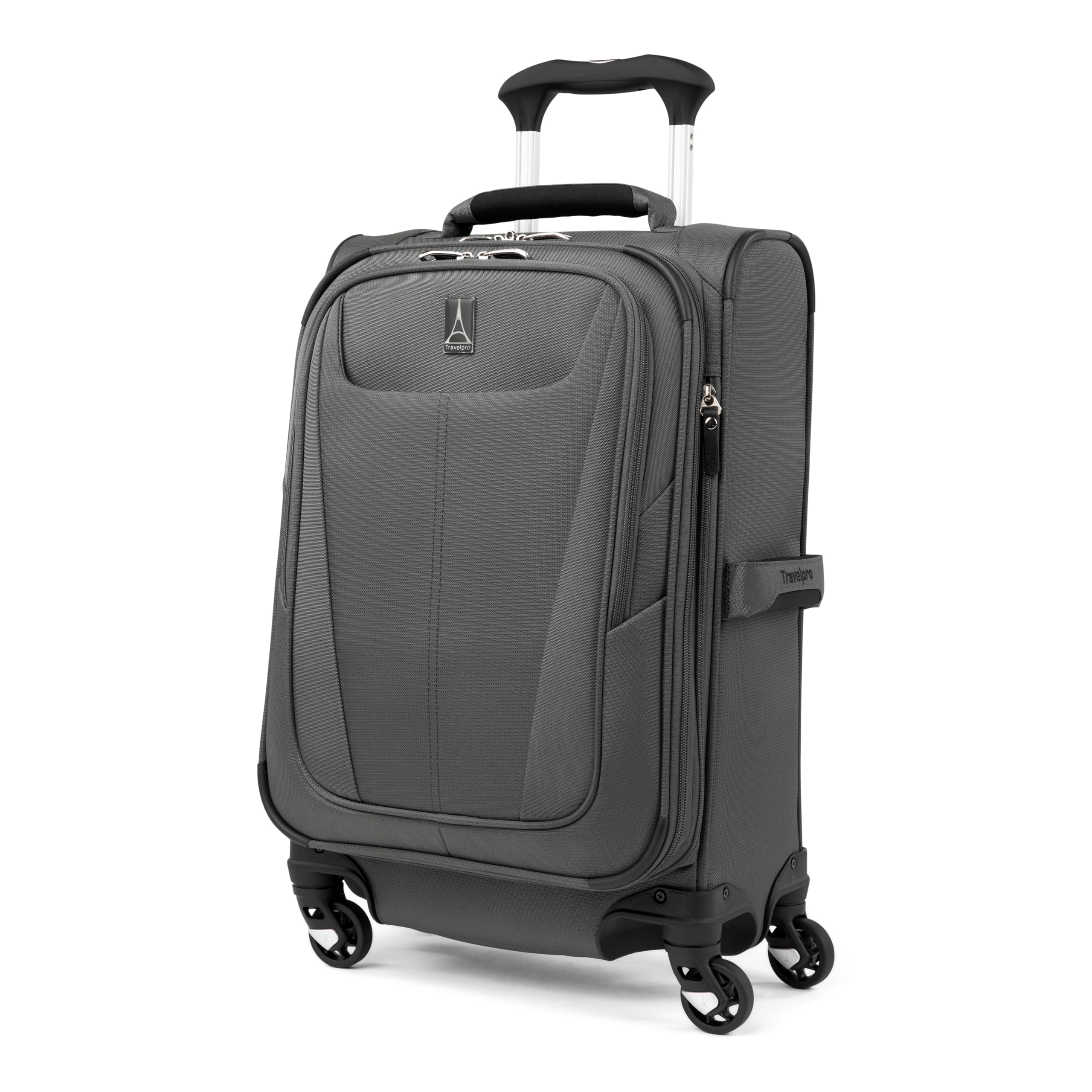 Travelpro Maxlite 5 Softside Expandable Luggage with 4 Spinner Wheels, Lightweight Suitcase, Men and Women ( Shadow Grey , Compact Carry-on 20-Inch ) Shadow Grey Compact Carry On 20 Inch U4