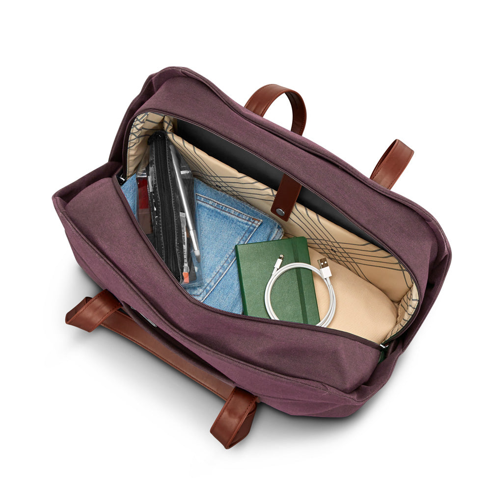 Samsonite Virtuosa Weekender Duffel Overnight Bag with Laptop Computer Sleeve ( Merlot , One Size ) Merlot One Size U1