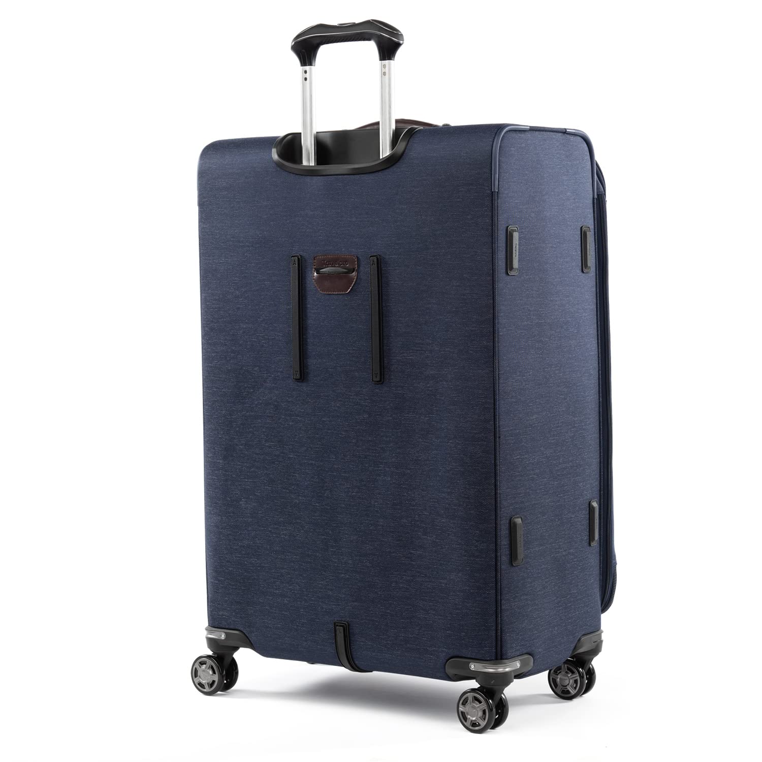 Travelpro Platinum Elite Softside Expandable Checked Luggage, 8 Wheel Spinner Large Suitcase, TSA Lock, Men and Women ( True Navy Blue , Checked-Large 29-Inch ) True Navy Blue Checked Large 29 Inch U11