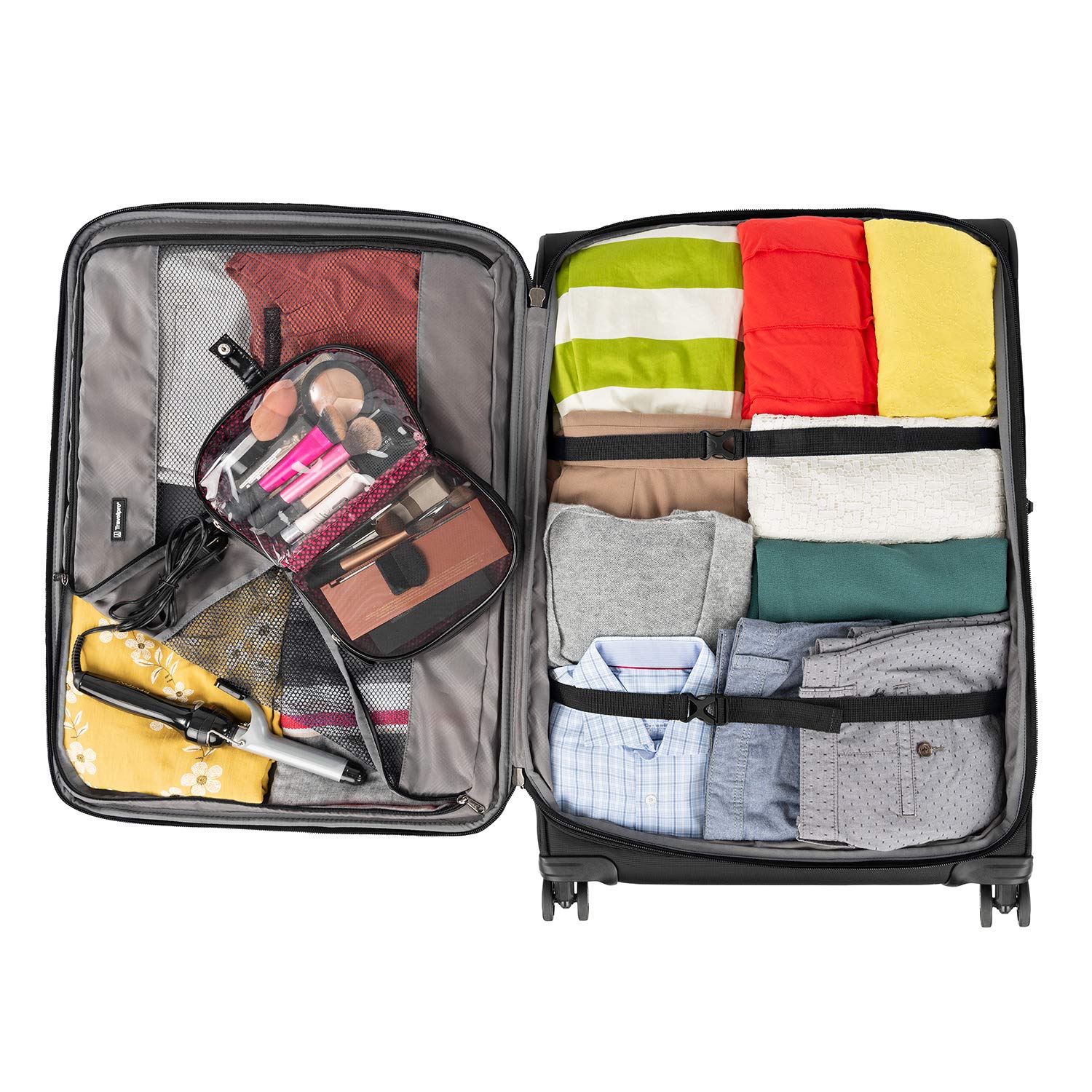 Travelpro Tourlite Softside Expandable Luggage with 4 Spinner Wheels, Lightweight Suitcase, Men and Women U6