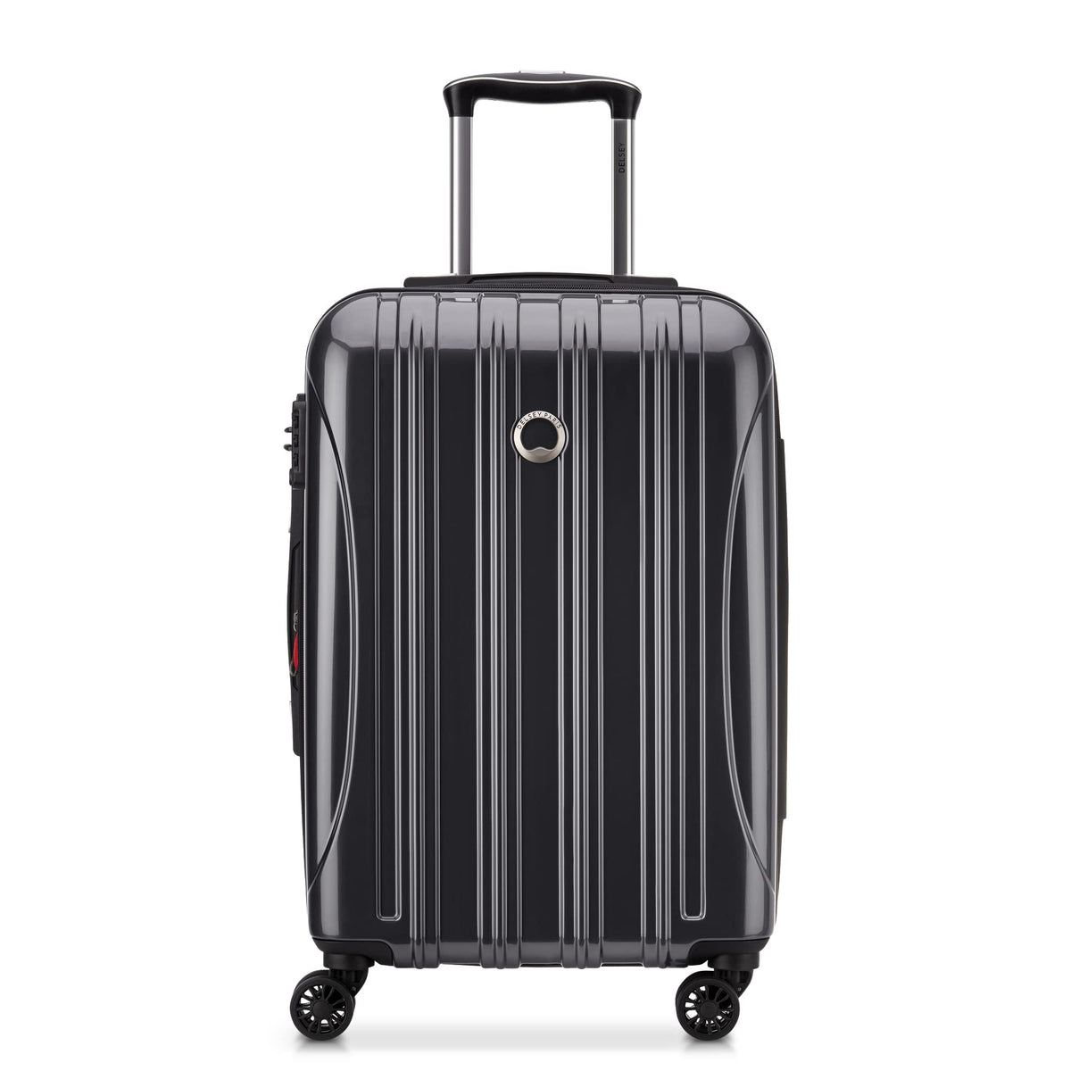 DELSEY Paris Helium Aero Hardside Expandable Luggage with Spinner Wheels ( Titanium , Carry-On 21 Inch ) Titanium Carry On 21 Inch U7