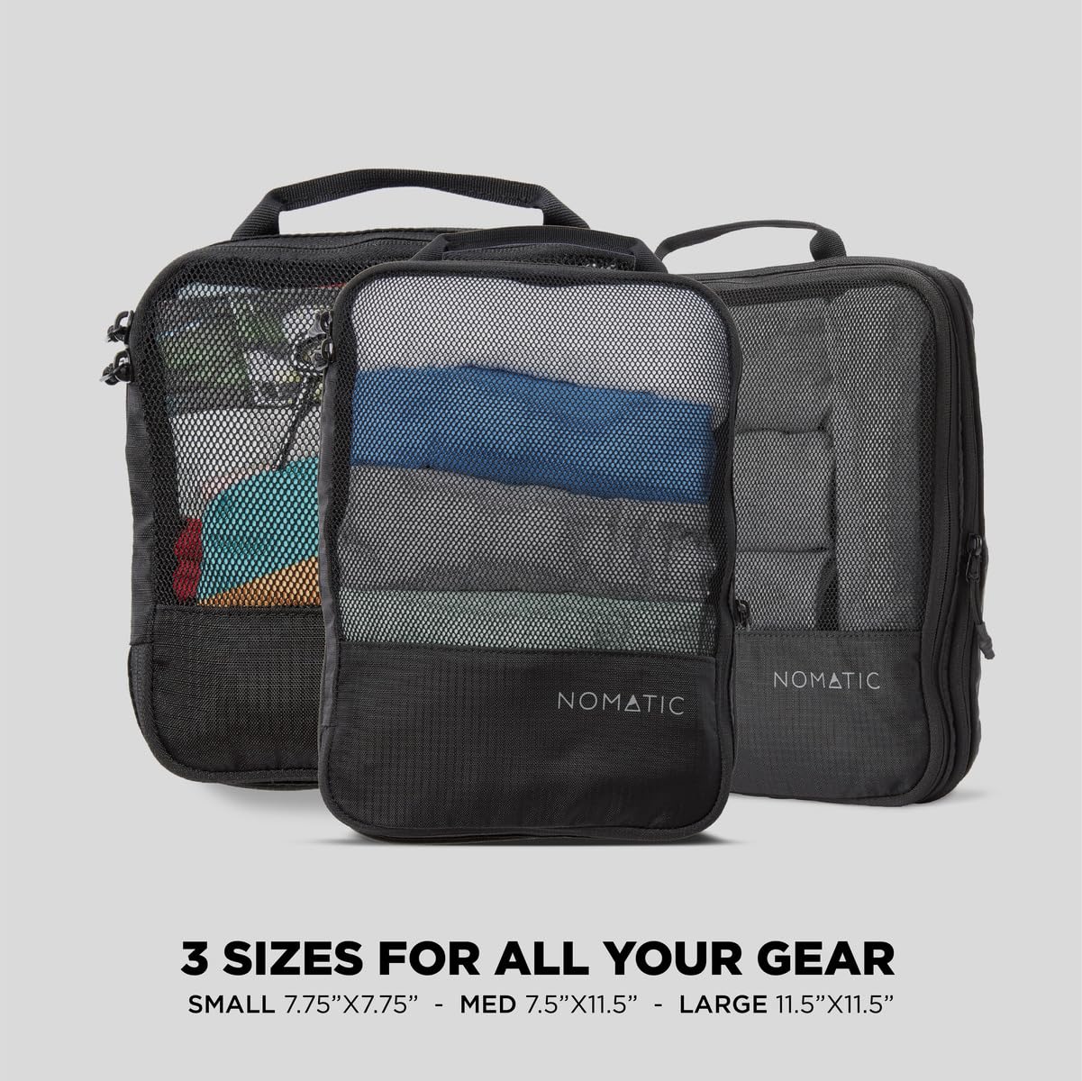 NOMATIC Packing Cubes, Compression Luggage Organizers for Carry-On, Suitcases, Travel Bags U1