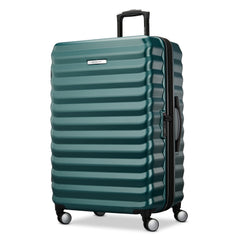 Samsonite Hard-Sided 20, 24 & 28 Inch 3-Piece Lightweight Checked Large Expandable Element Suitcase Set: Durable, 360 Spinner Wheels, Adjustable Telescopic Handle, TSA-Approved Lock ( Bistro Green , 3-Piece Set (20"/24"/28") ) Bistro Green 3 Pie U1