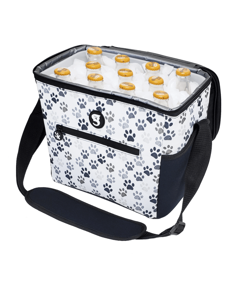 Geckobrands Large 15 bottle / 24 Can Cooler with Removable Hard Liner ( Paws , One Size ) Paws One Size U1