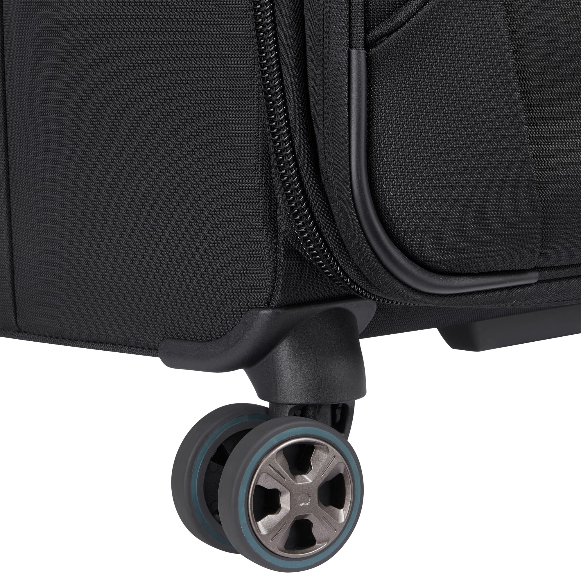 DELSEY Paris Helium DLX Softside Expandable Luggage with Spinner Wheels ( Black , Checked-Medium 25 Inch ) Black Checked Medium 25 Inch U2