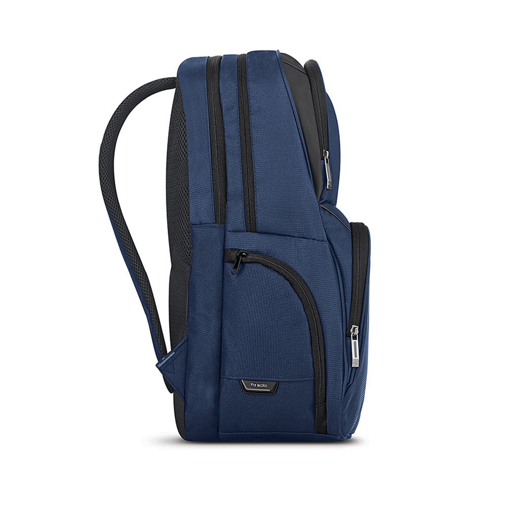 Solo New York Ambition Backpack – Stylish 17.3" Laptop Backpack with Tablet Pocket, Organizer Section, Padded Back & Straps – Perfect for Professionals & Travel ( Navy , One Size ) Navy One Size U1