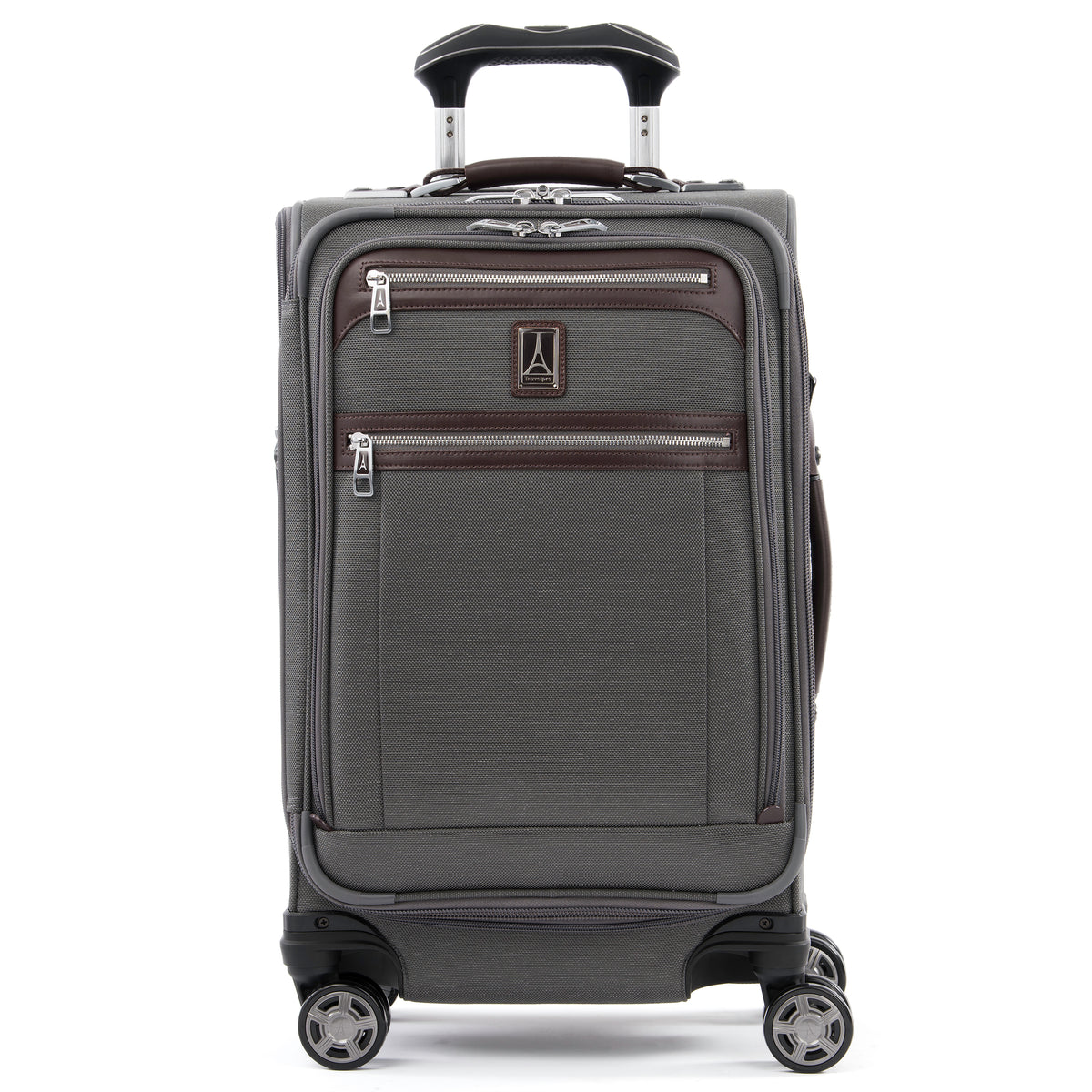 Travelpro Platinum Elite Softside Expandable Luggage, 8 Wheel Spinner Suitcase, USB Port, Suiter, Men and Women U2